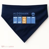 Alderaan 5 Day Forecast  USA-Made Doggie Bandana thumb 0