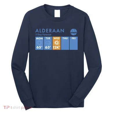 Alderaan 5 Day Forecast Long Sleeve Shirt