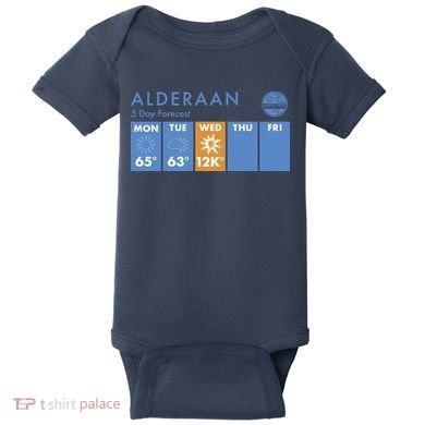 Alderaan 5 Day Forecast  Baby Bodysuit