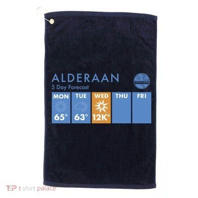 Alderaan 5 Day Forecast  Golf Towel