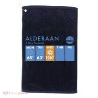Alderaan 5 Day Forecast  Golf Towel thumb 0