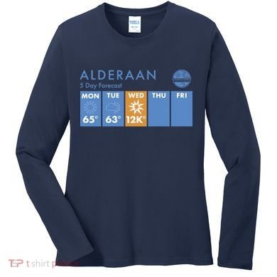Alderaan 5 Day Forecast  Women's Long Sleeve Shirt