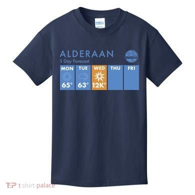 Alderaan 5 Day Forecast  Kids T-Shirt