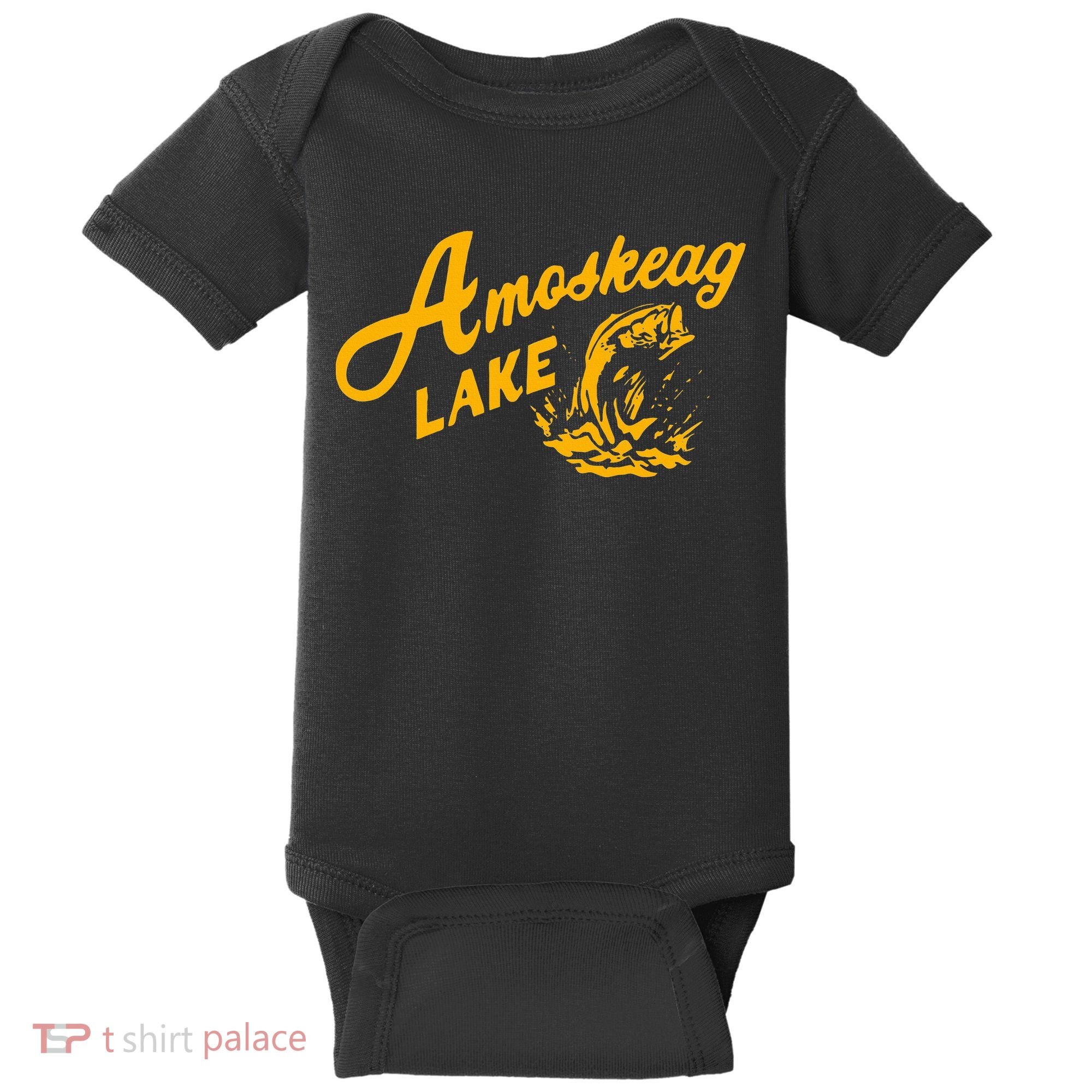 Amoskeag Lake Essential  Fishing Baby Bodysuit