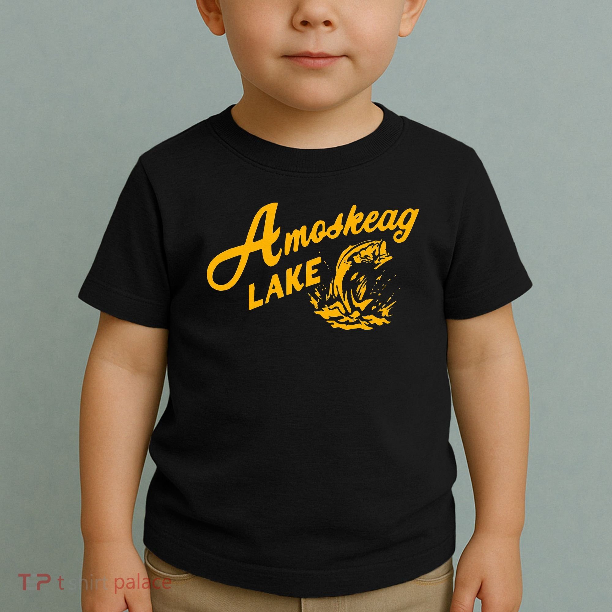 Amoskeag Lake Essential  Fishing Toddler T-Shirt