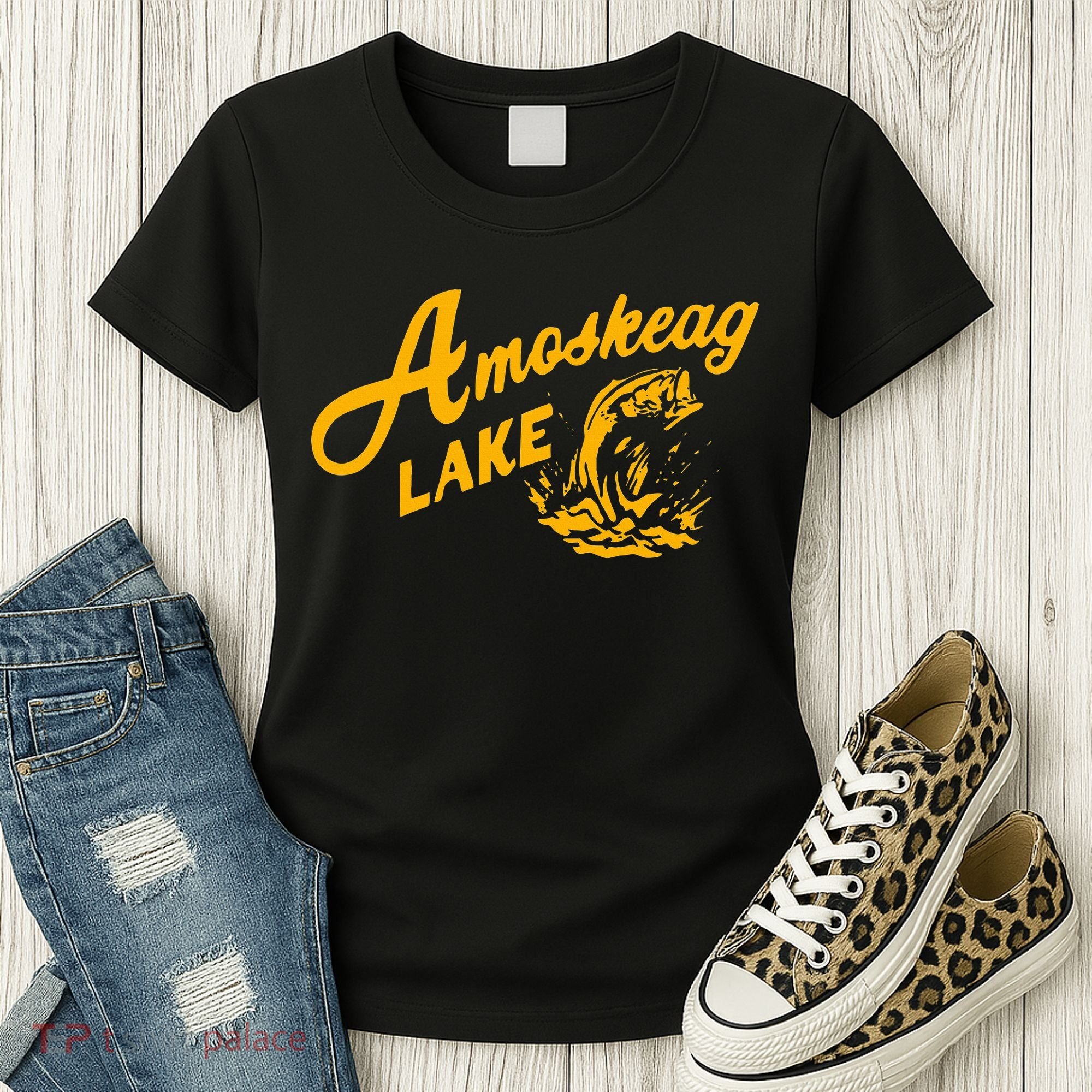 Amoskeag Lake Essential  Fishing Women's T-Shirt