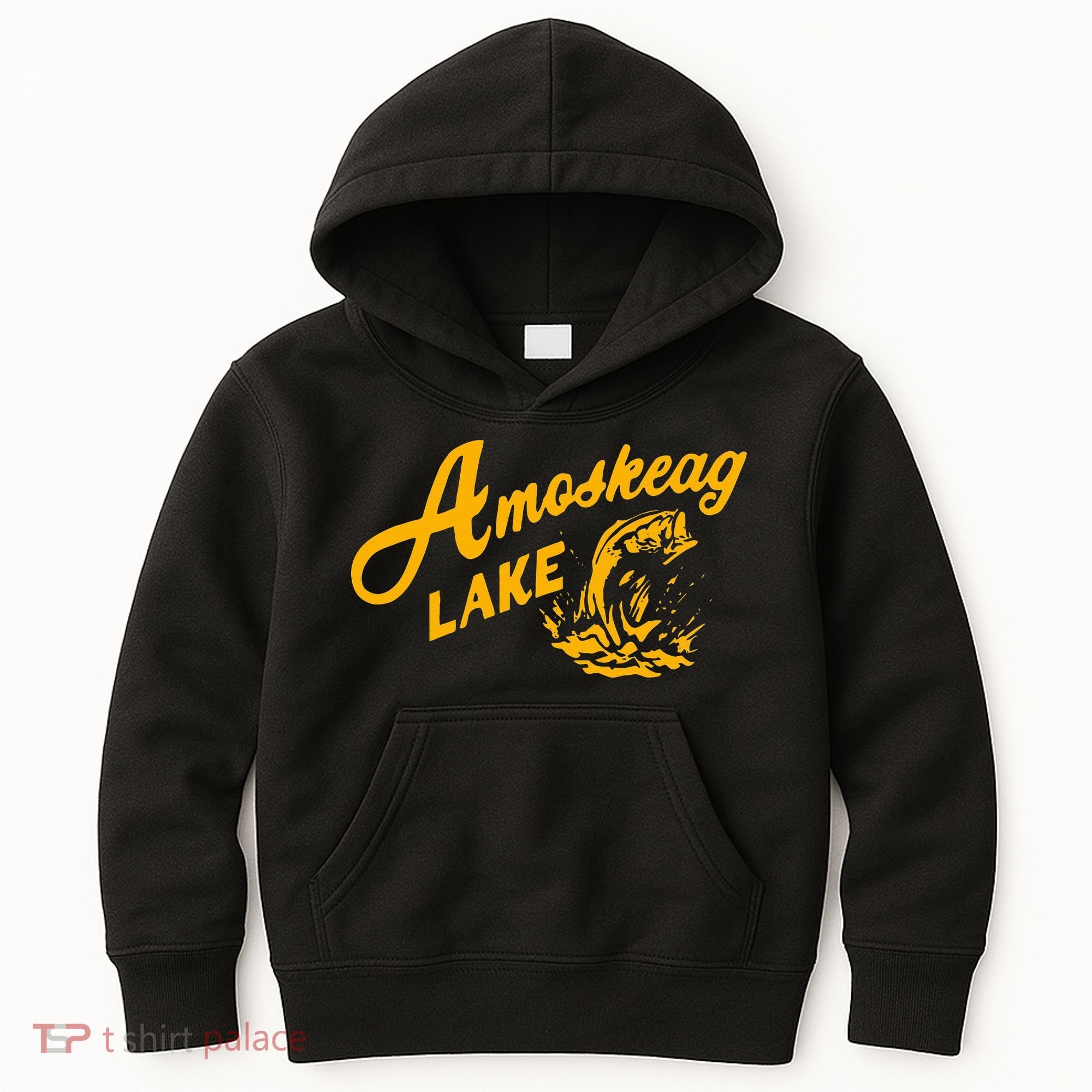 Amoskeag Lake Essential  Fishing Kids Hoodie