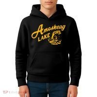 Amoskeag Lake Essential  Fishing Kids Hoodie thumb 4