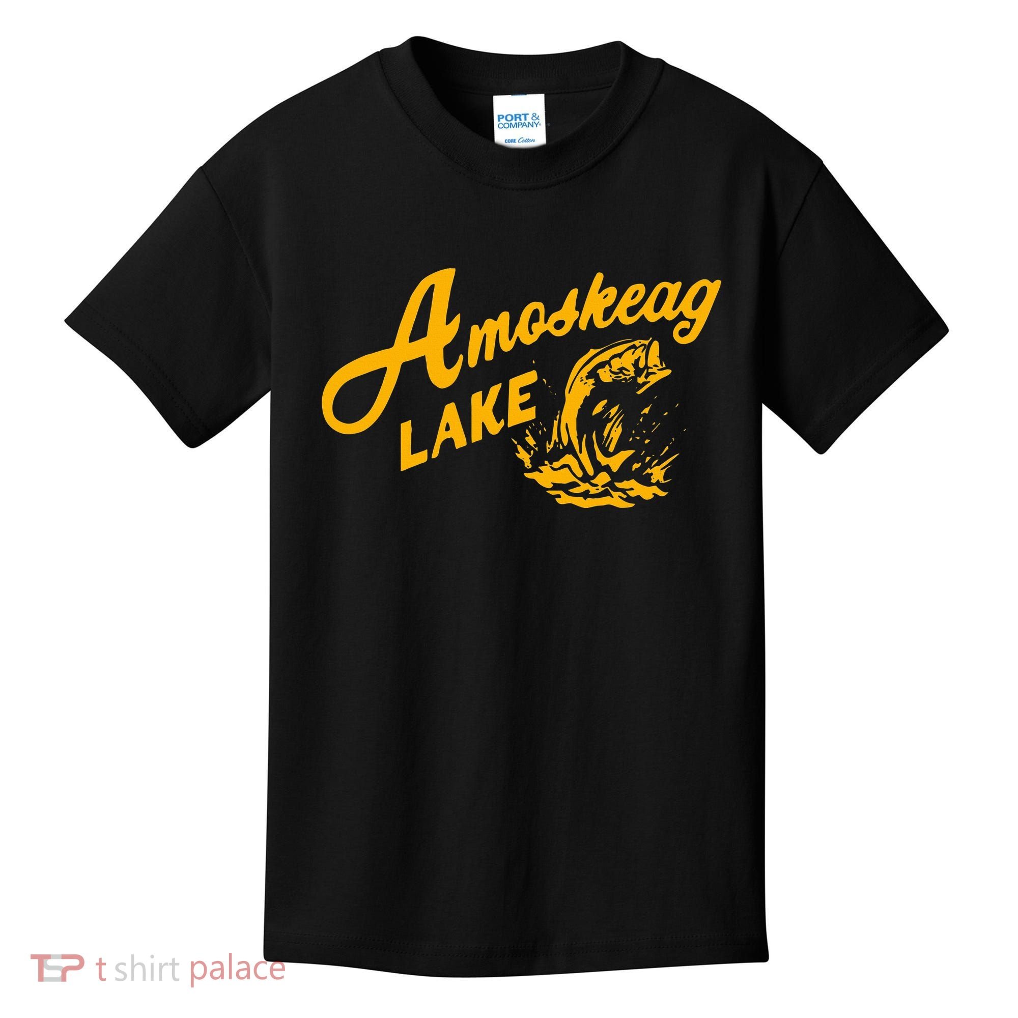 Amoskeag Lake Essential  Fishing Kids T-Shirt