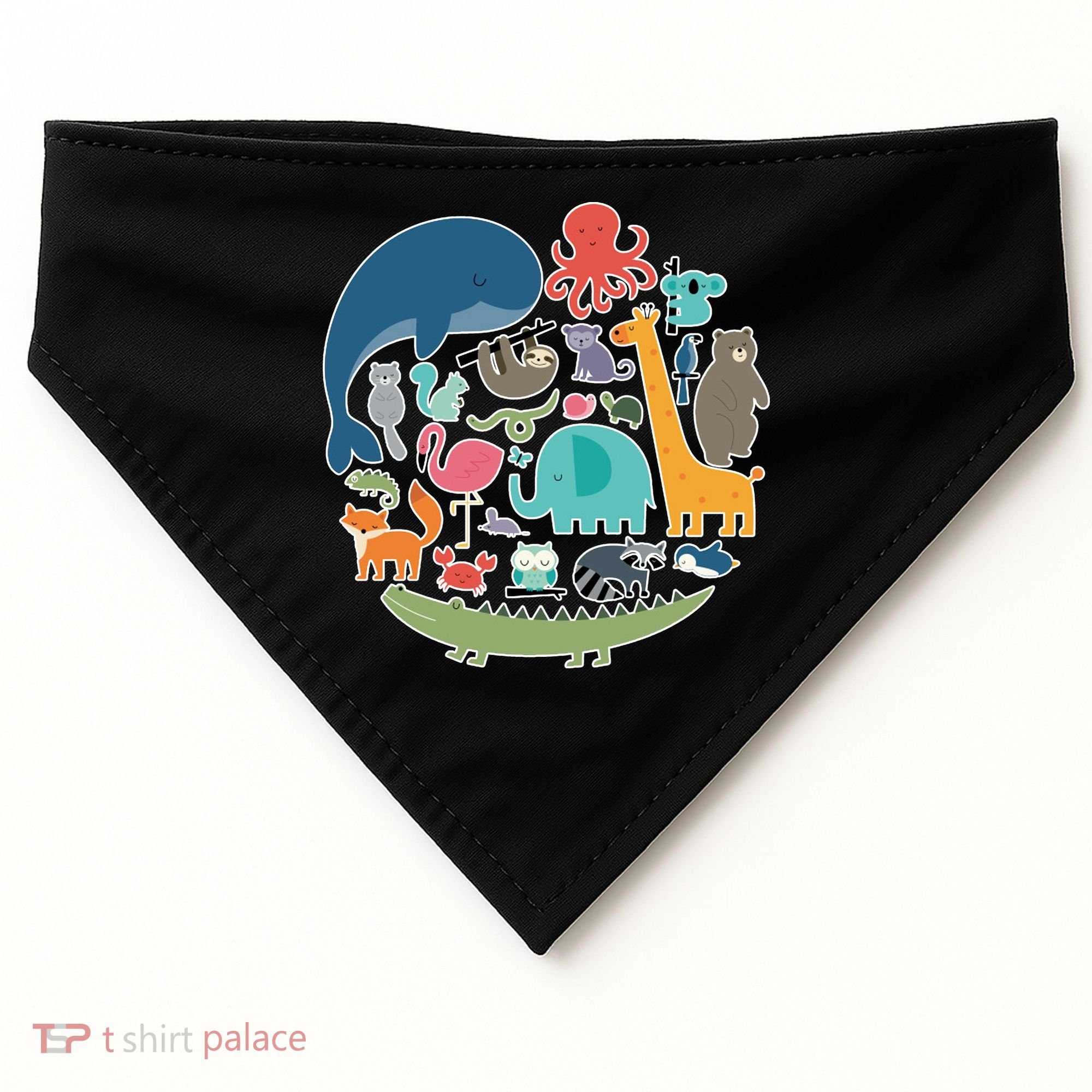 Animal Lover Earth USA-Made Doggie Bandana