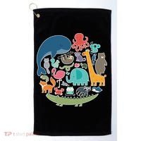 Animal Lover Earth Golf Towel thumb 0