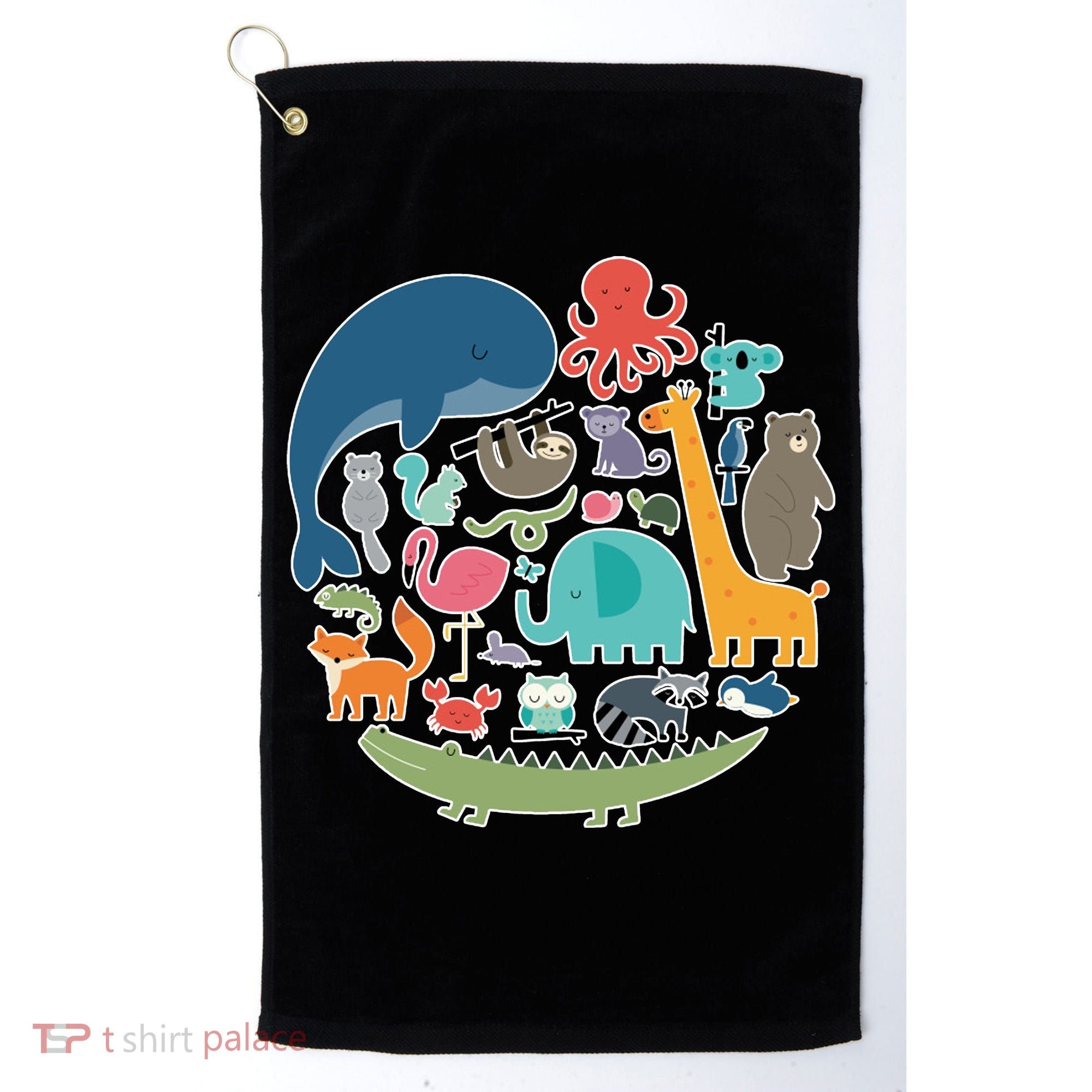 Animal Lover Earth Golf Towel