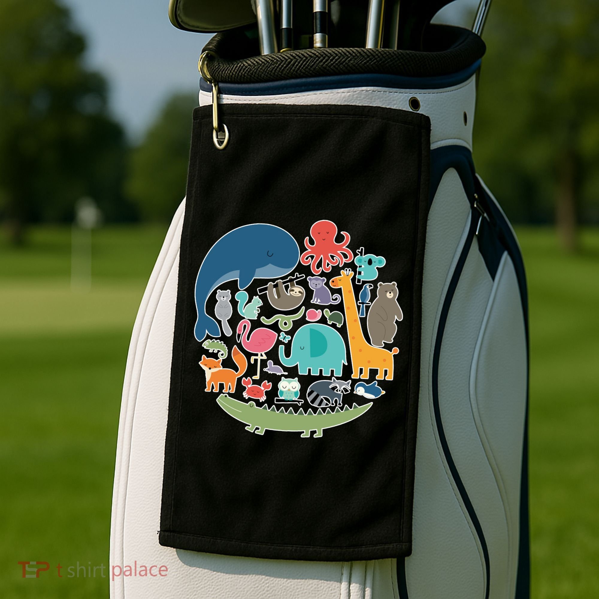 Animal Lover Earth Golf Towel