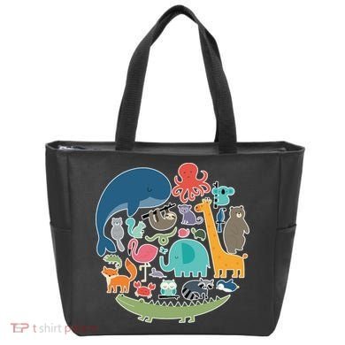 Animal Lover Earth Tote Bag