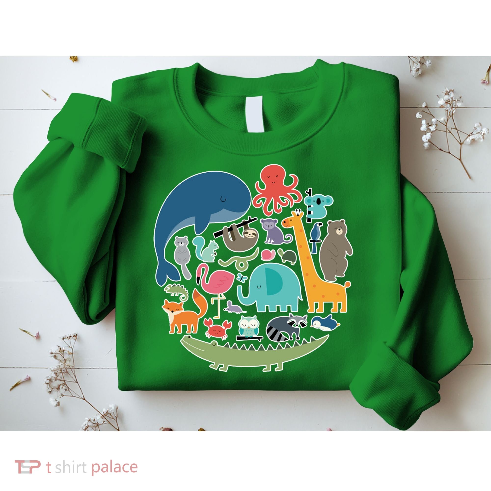 Animal Lover Earth Sweatshirt