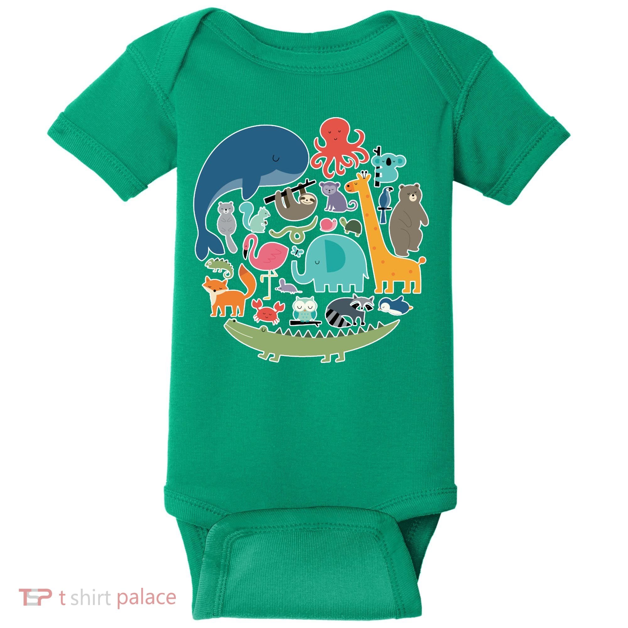 Animal Lover Earth Baby Bodysuit