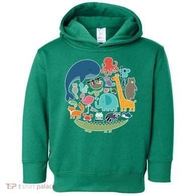 Animal Lover Earth Toddler Hoodie