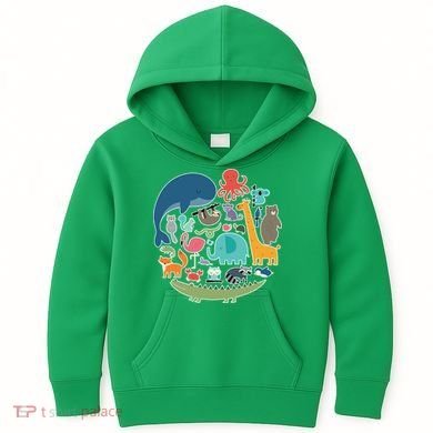 Animal Lover Earth Kids Hoodie