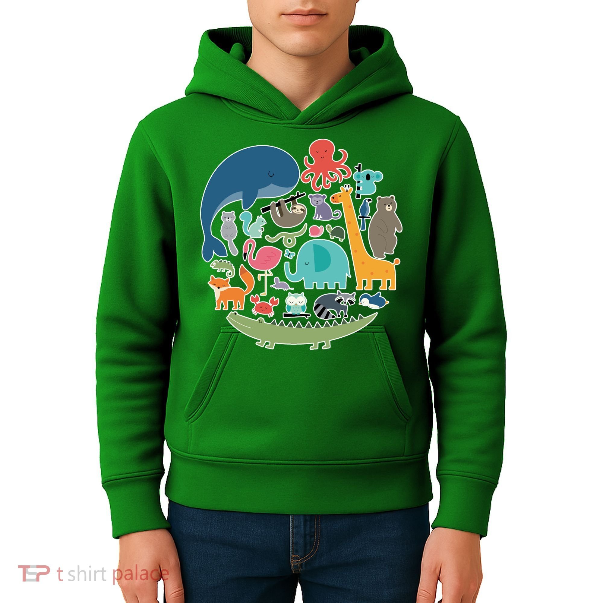 Animal Lover Earth Kids Hoodie