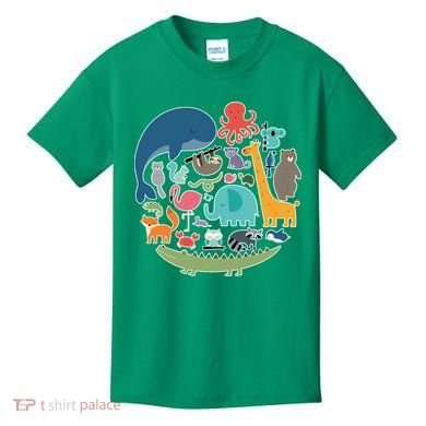 Animal Lover Earth Kids T-Shirt