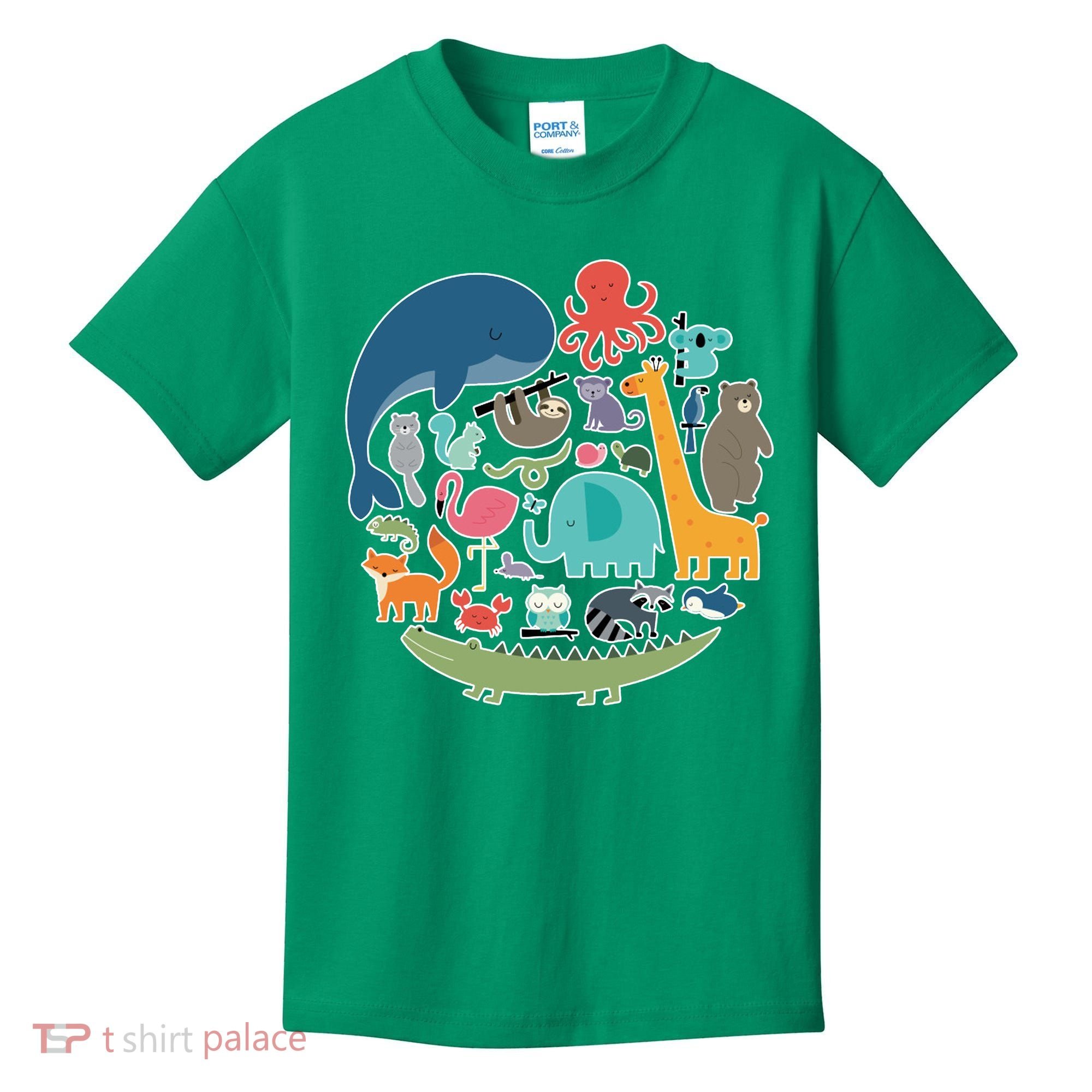 Animal Lover Earth Kids T-Shirt