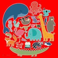 Animal Lover Earth Santa Hat thumb 1