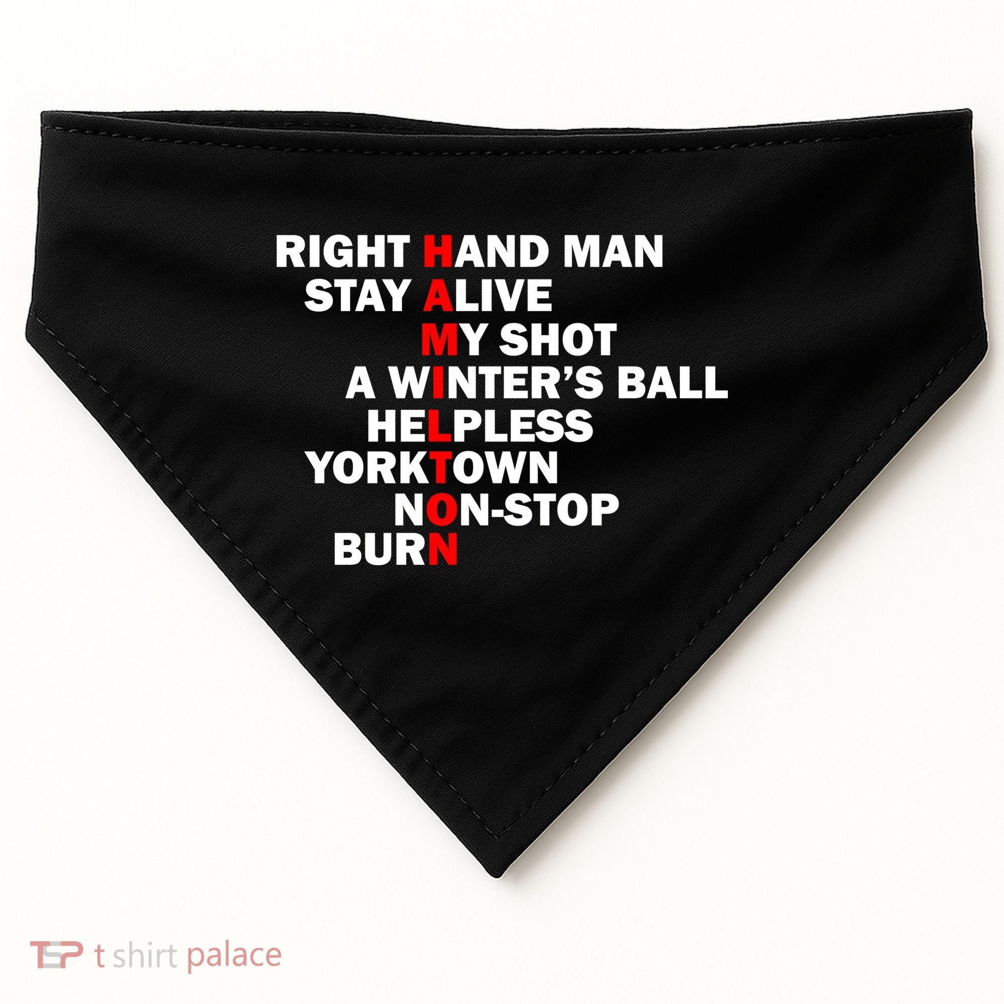Alexander Hamilton USA-Made Doggie Bandana
