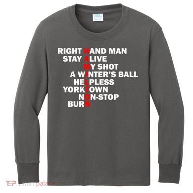 Alexander Hamilton Kids Long Sleeve Shirt