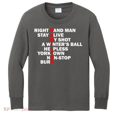 Alexander Hamilton Kids Long Sleeve Shirt