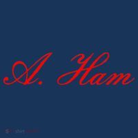 Alexander Hamilton A. Ham Red Script Logo Hoodie thumb 7