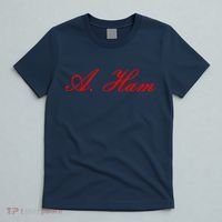 Alexander Hamilton A. Ham Red Script Logo T-Shirt thumb 5