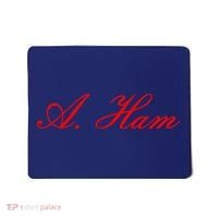 Alexander Hamilton A. Ham Red Script Logo Mousepad thumb 0