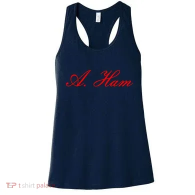 Alexander Hamilton A. Ham Red Script Logo Women's Tank Top