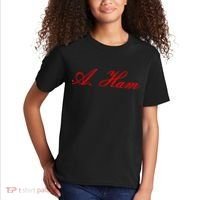 Alexander Hamilton A. Ham Red Script Logo Kids T-Shirt thumb 2