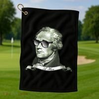Alexander Hamilton A. Ham Sunglasses USA Golf Towel thumb 1