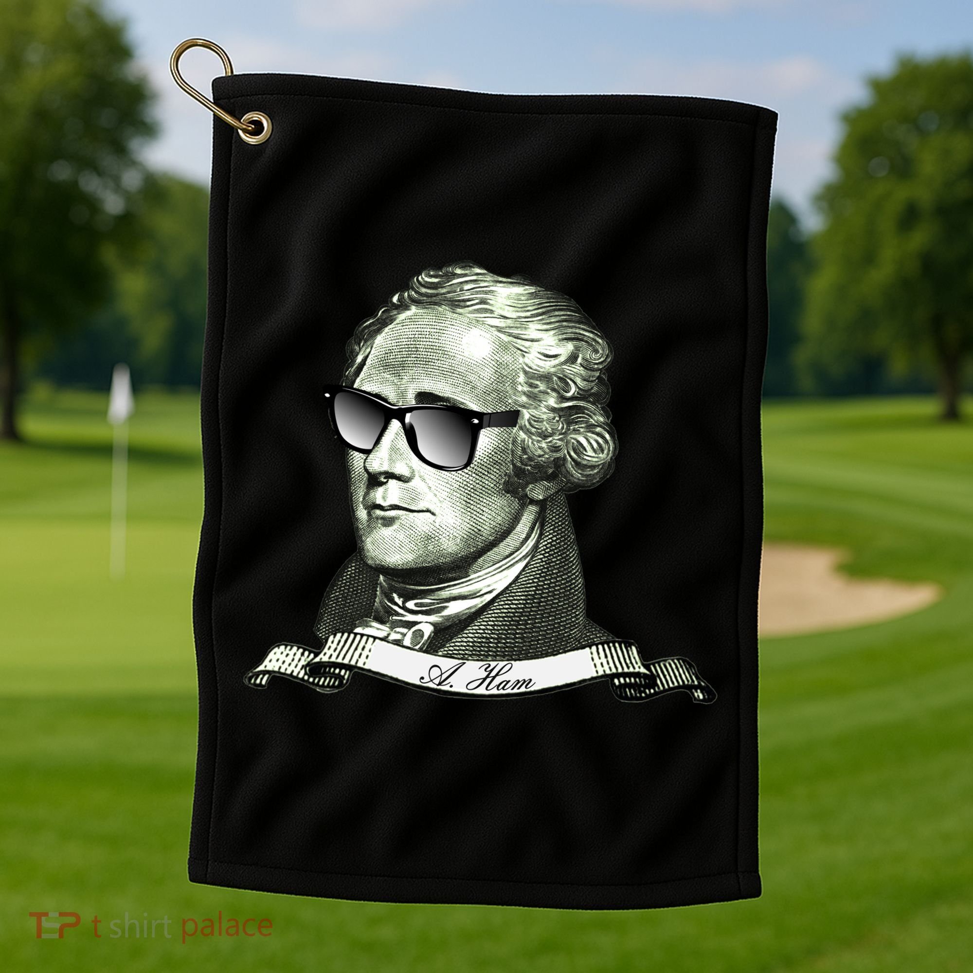 Alexander Hamilton A. Ham Sunglasses USA Golf Towel