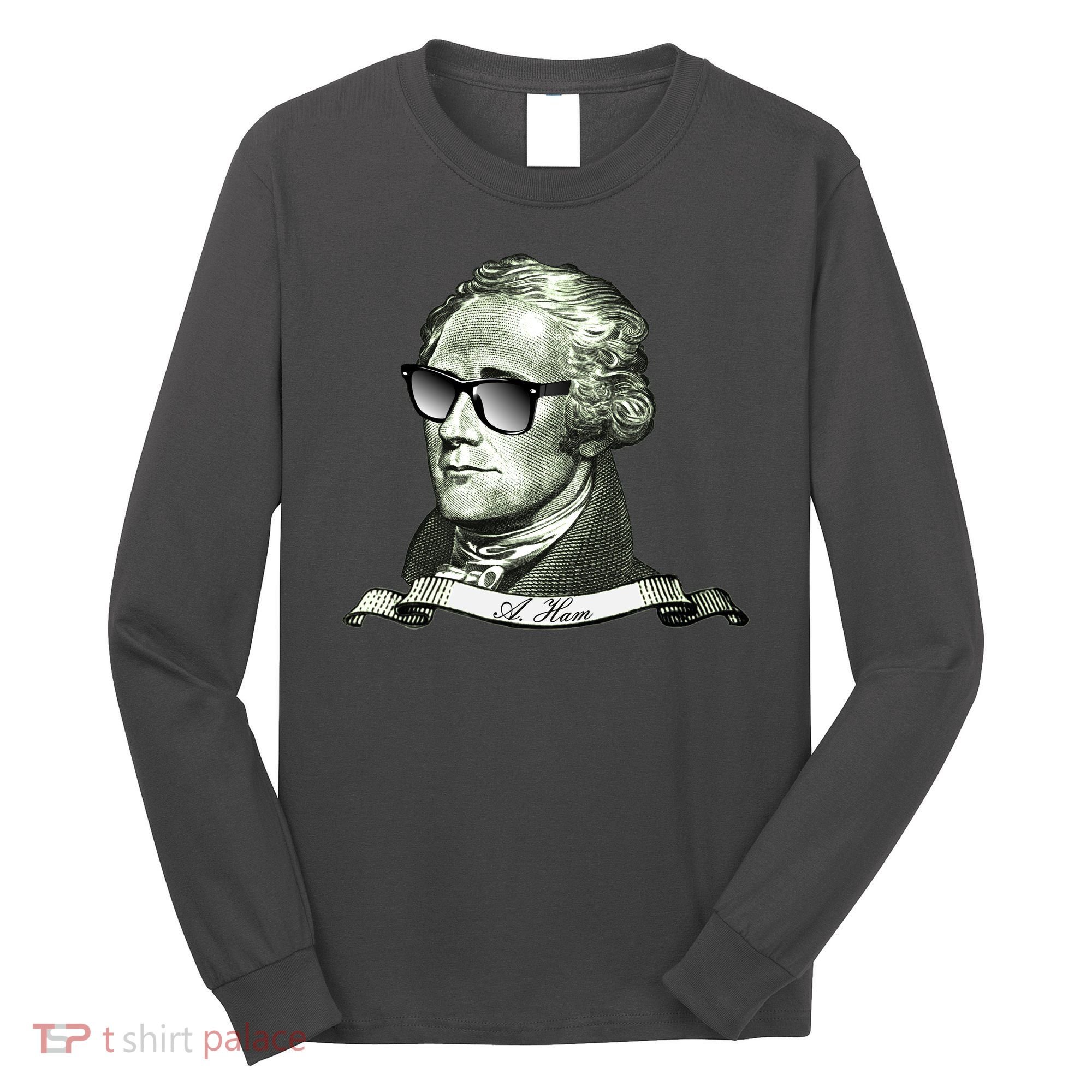 Alexander Hamilton A. Ham Sunglasses USA Long Sleeve Shirt