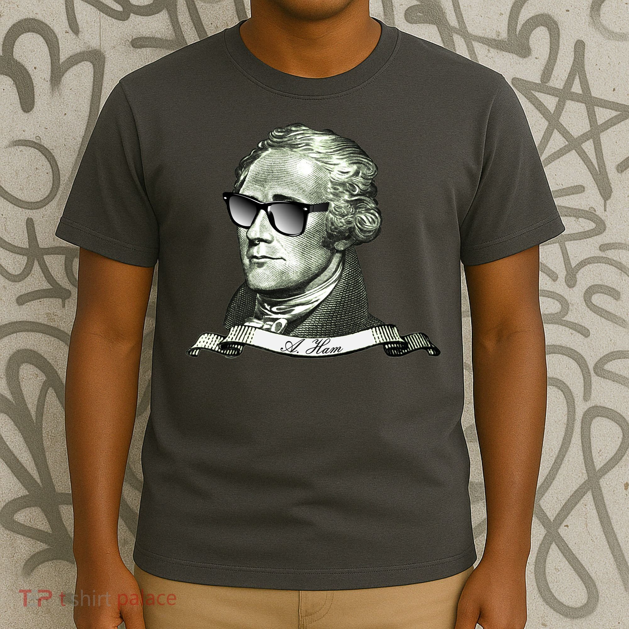 Alexander Hamilton A. Ham Sunglasses USA T-Shirt