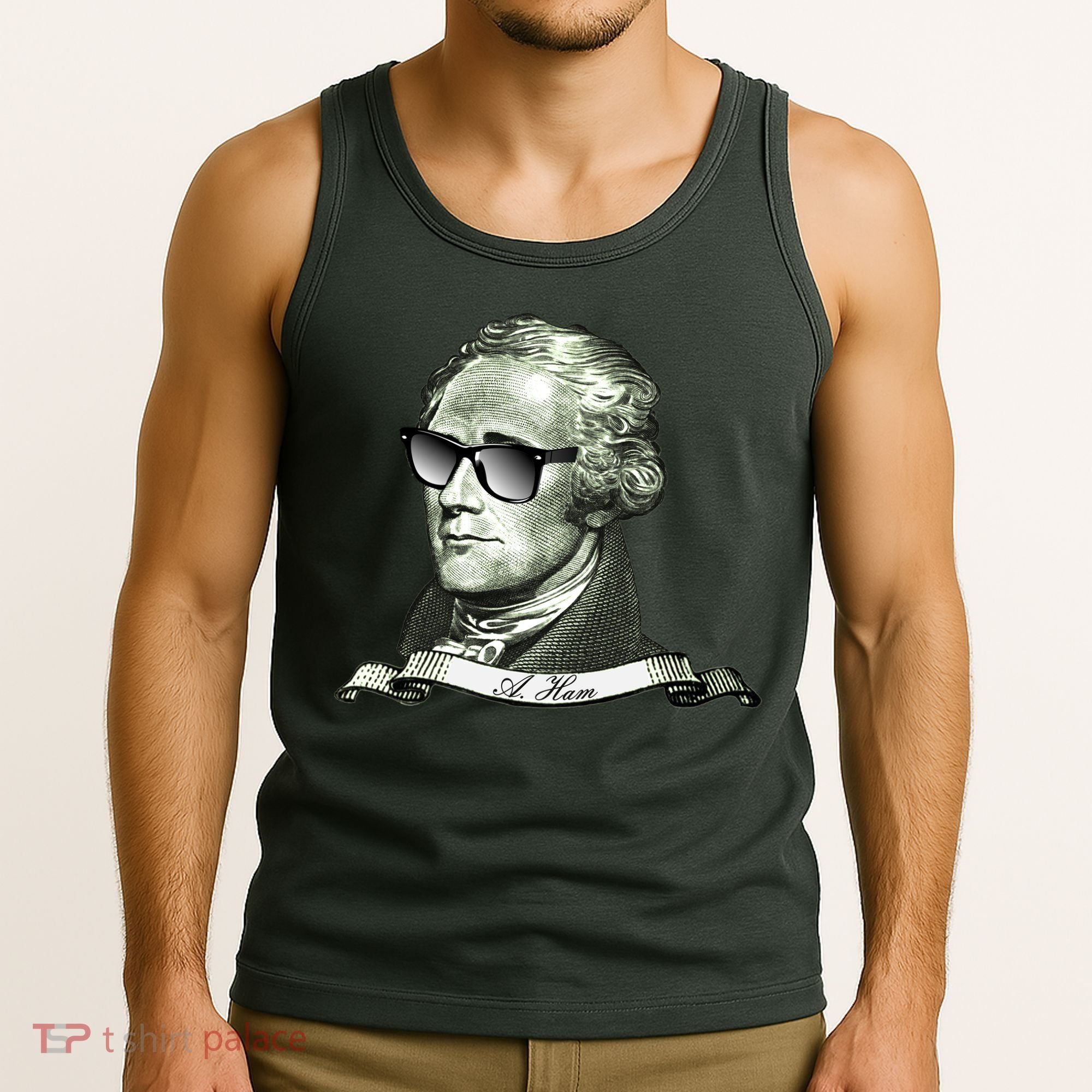 Alexander Hamilton A. Ham Sunglasses USA Tank Top