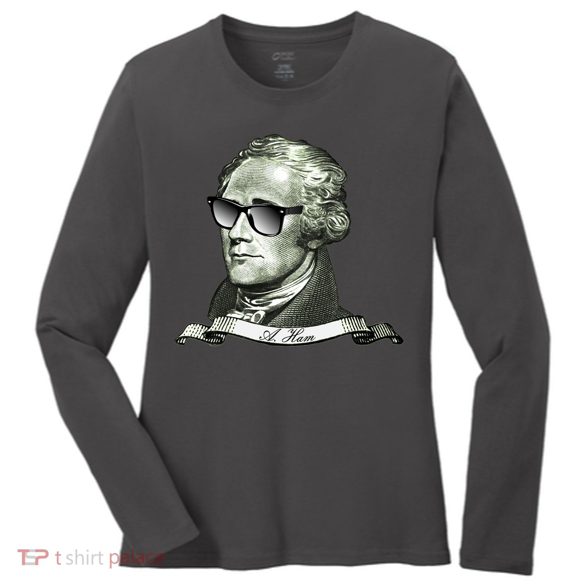 Alexander Hamilton A. Ham Sunglasses USA Women's Long Sleeve Shirt