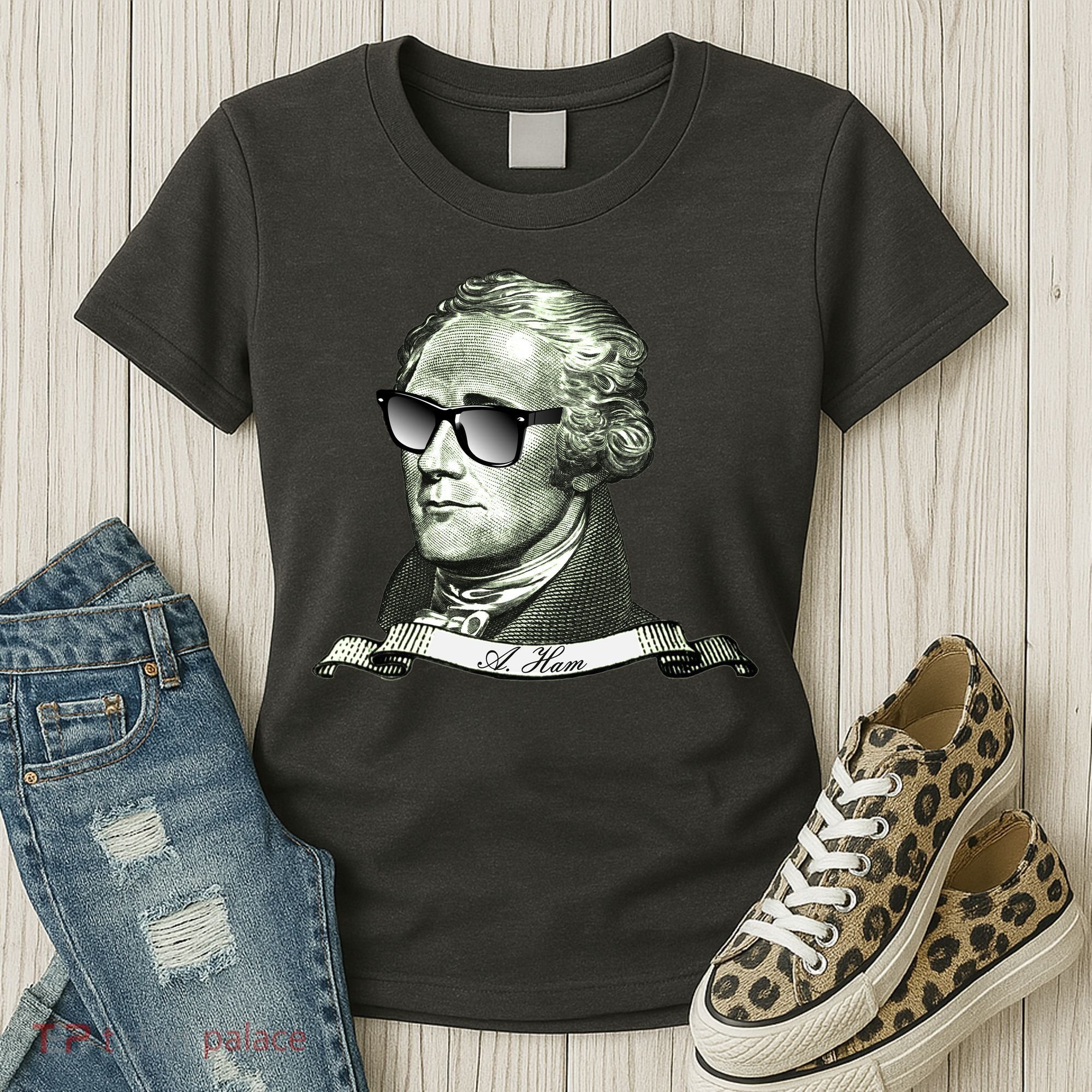 Alexander Hamilton A. Ham Sunglasses USA Women's T-Shirt