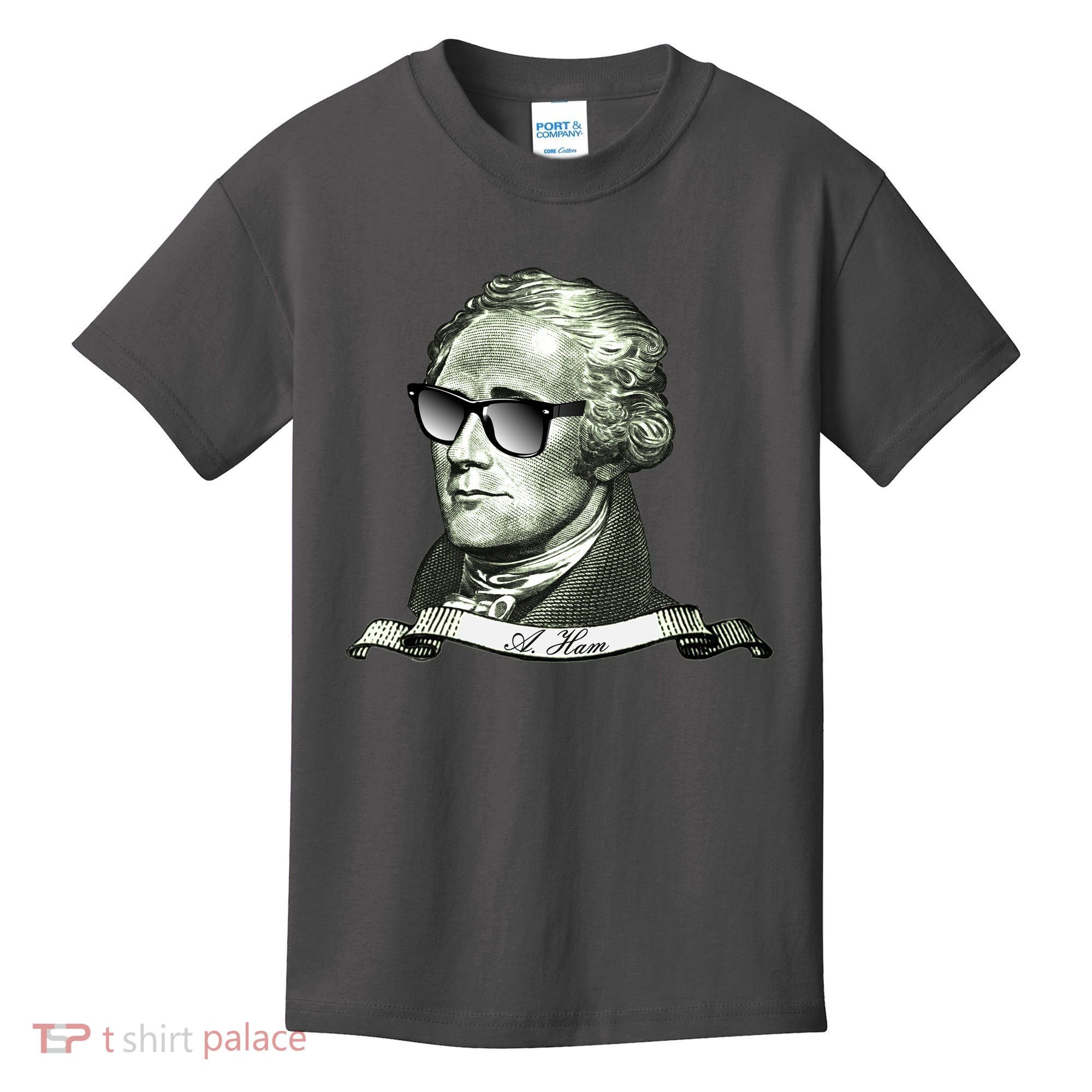 Alexander Hamilton A. Ham Sunglasses USA Kids T-Shirt