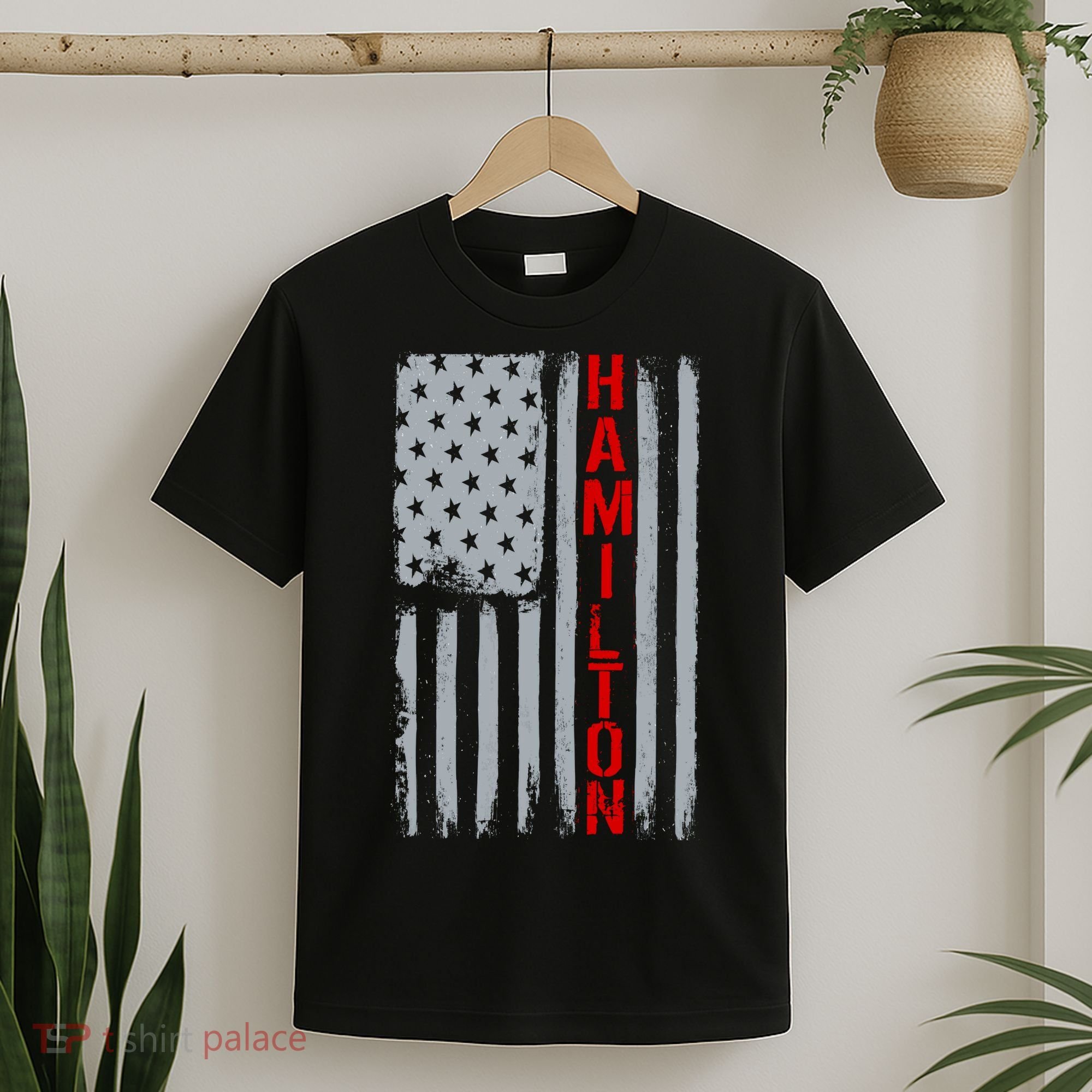 Alexander Hamilton American Vintage Flag T-Shirt