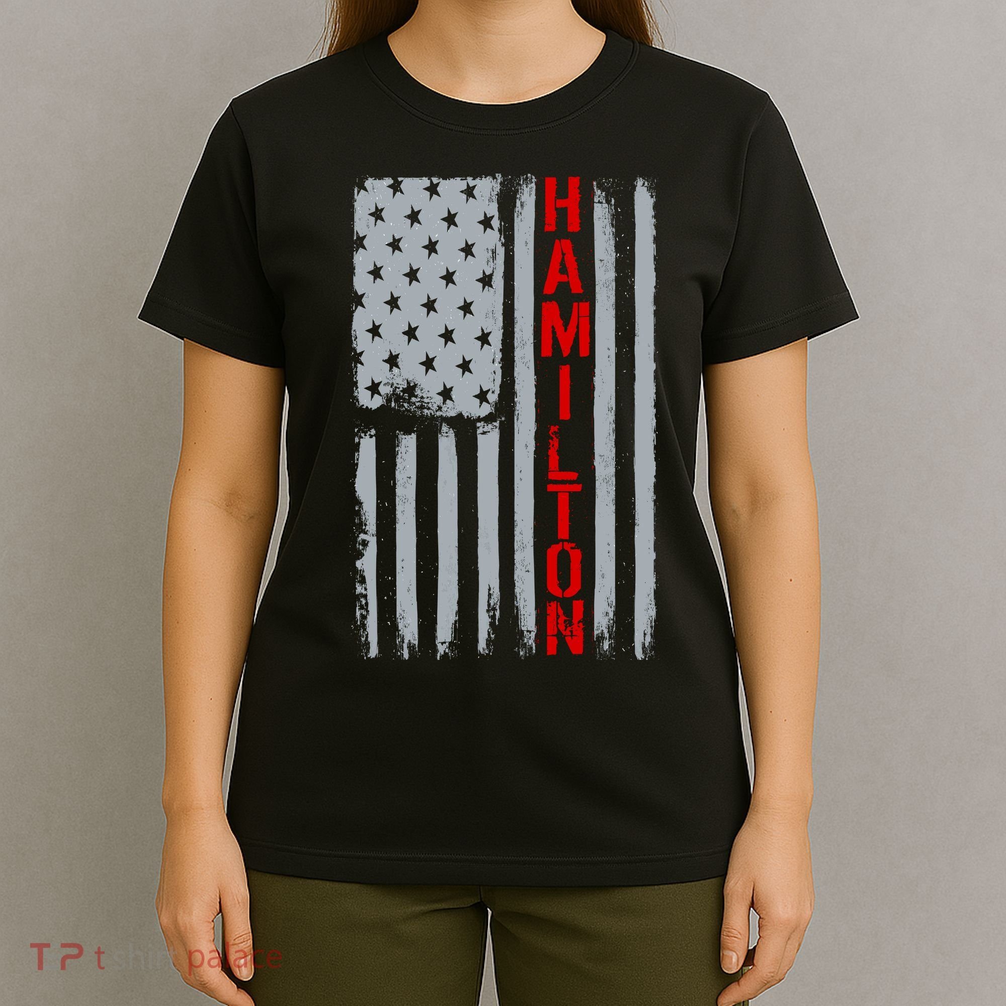 Alexander Hamilton American Vintage Flag T-Shirt
