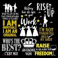 Alexander Hamilton Best Song Quotes Lyrics Flexfit Unipanel Trucker Cap thumb 2