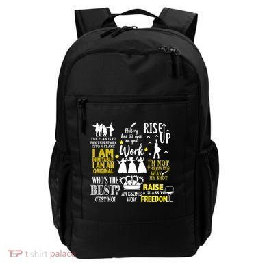 Alexander Hamilton Best Song Quotes Lyrics Backpack