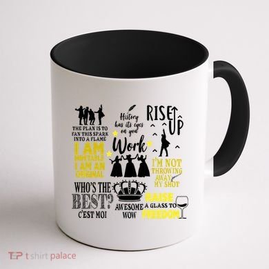 Alexander Hamilton Best Song Quotes Lyrics Coffee Mug back