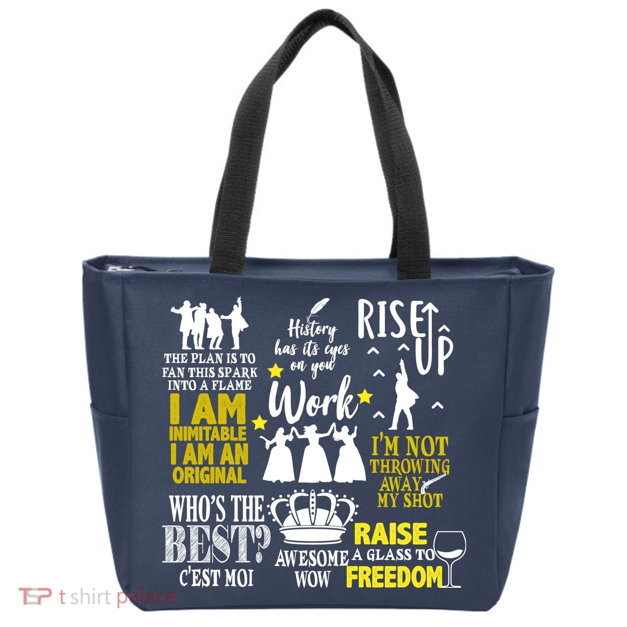 Alexander Hamilton Best Song Quotes Lyrics Tote Bag
