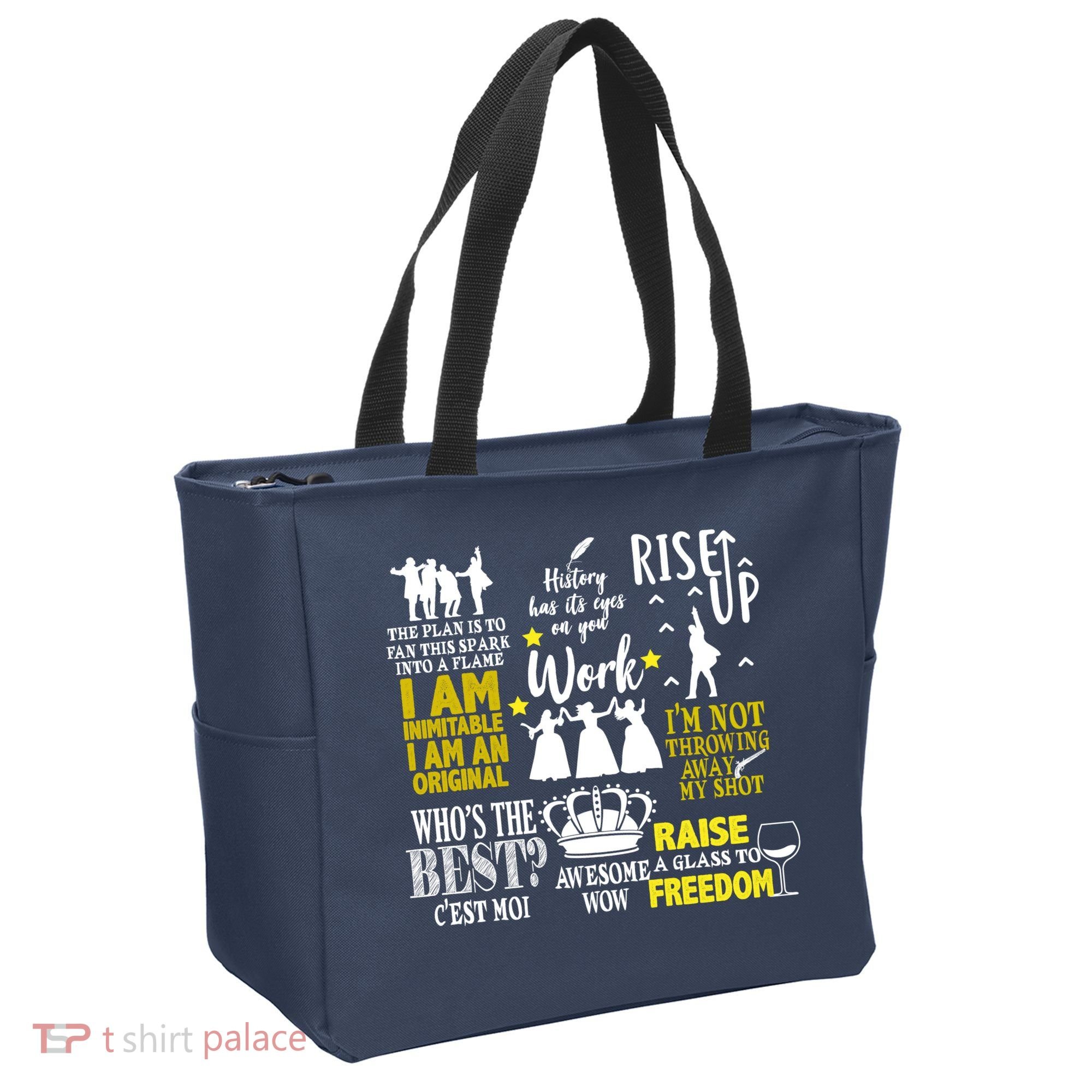 Alexander Hamilton Best Song Quotes Lyrics Tote Bag