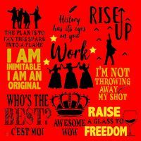 Alexander Hamilton Best Song Quotes Lyrics Santa Hat thumb 1